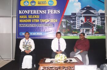KONFERENSI PERS HASIL SELEKSI UTBK MANDIRI UNIVERSITAS PATTIMURA TAHUN 2024