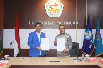 Unpatti Jalin Penandatanganan Kontrak Swakelola dengan PT. Global Emas Bupalo dan PT. Leabumi Mineral Bupalo