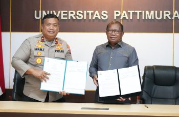 Universitas Pattimura dan Polda Maluku Resmi Tandatangani Perjanjian Kerja Sama