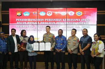 PENANDATANGANAN PKS DALAM RANGKA PROGRAM PENGAWASAN SELEKSI PENERIMAAN TERPADU ANGGOTA POLRI T.A 2026 SAMPAI DENGAN T.A 2028 DI POLDA MALUKU